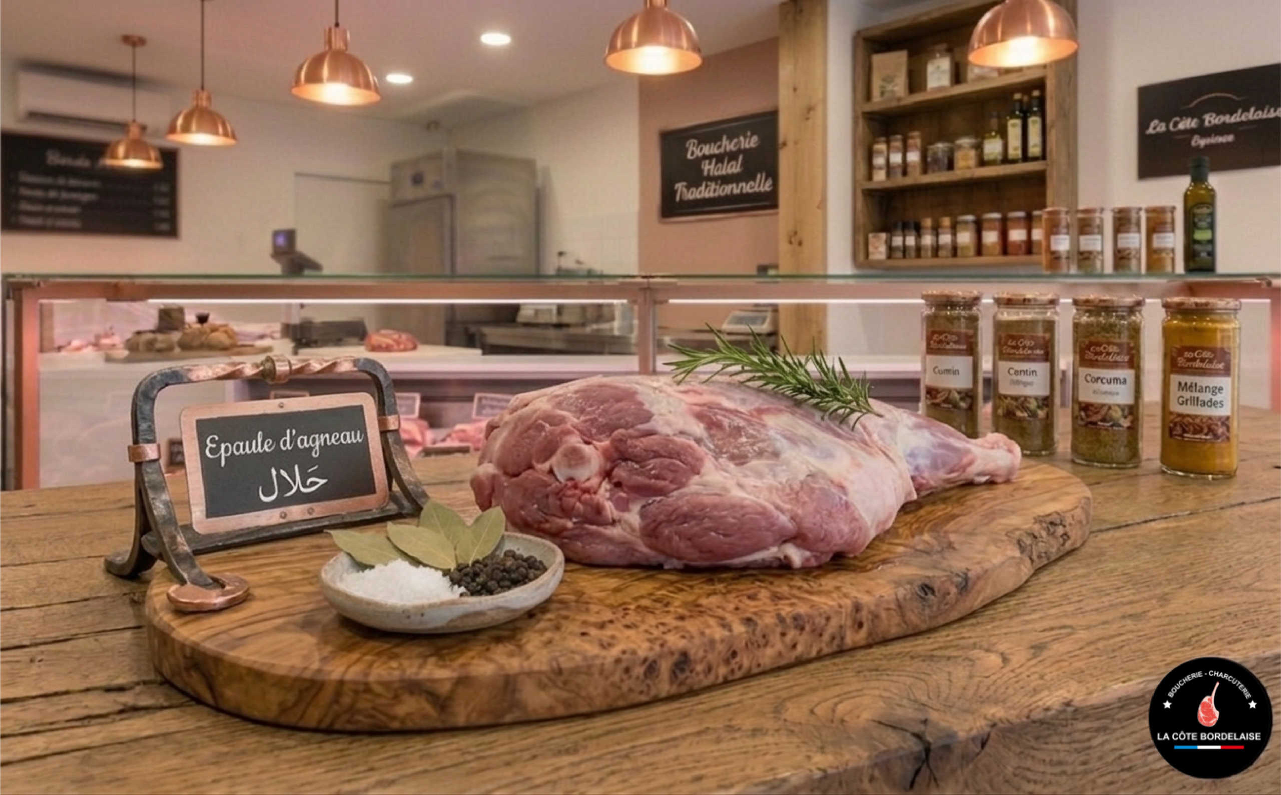 Epaule d'Agneau fraîches, découpe artisanale de qualité premium.