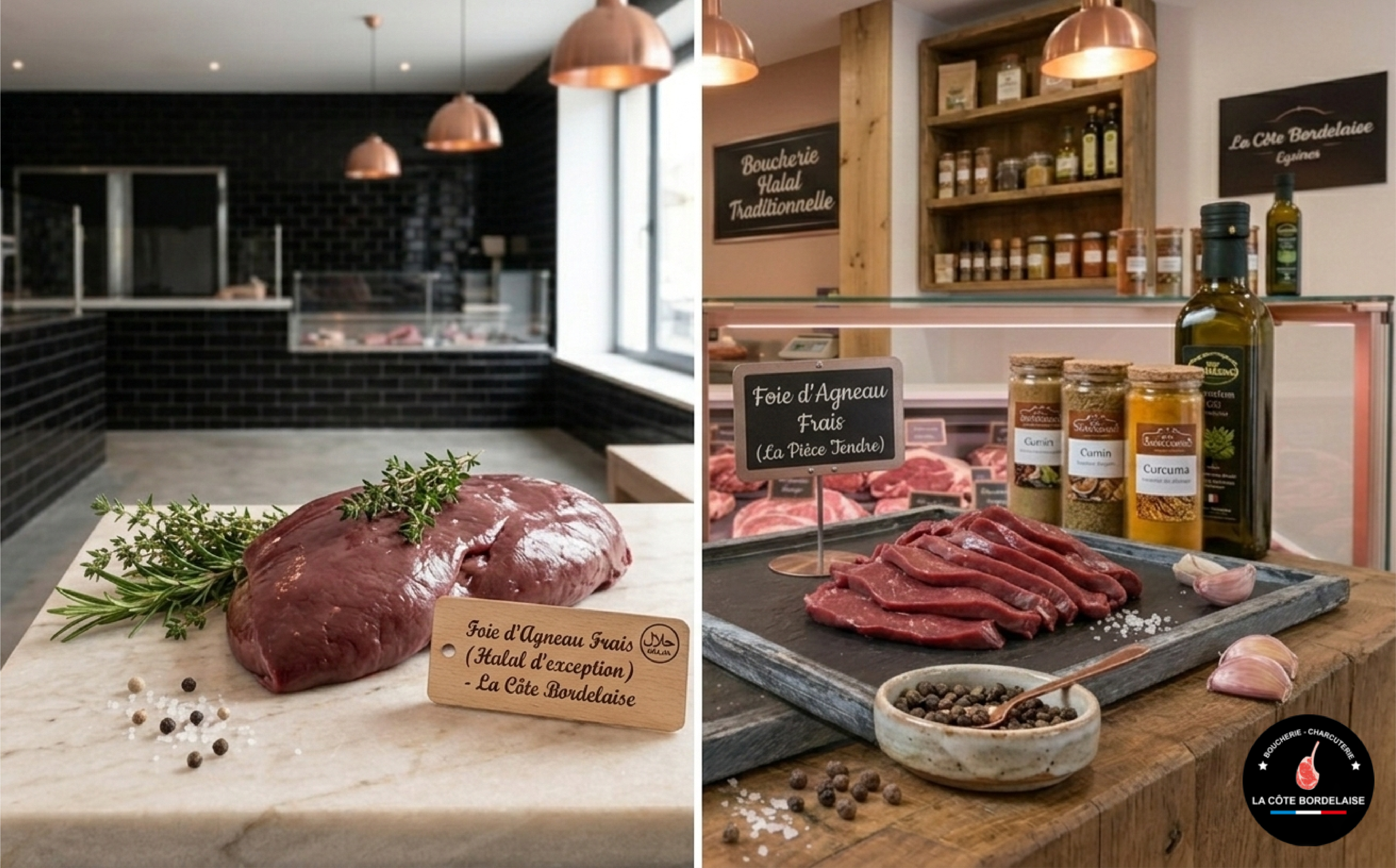 Foie d'agneau frais de qualité supérieure pour une cuisine tendre et riche en saveurs.
