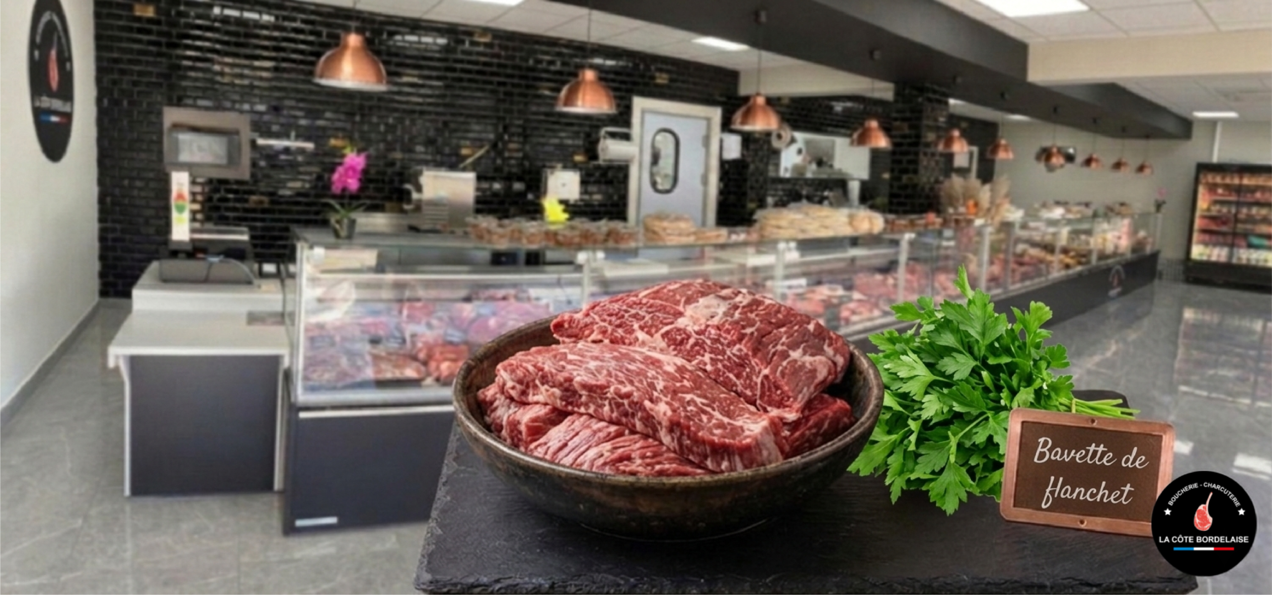 Bavette de flanchet de bœuf fraîche et persillée – La Tendreté d'Exception